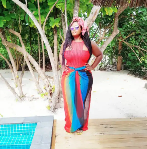 Toolz flaunts curves as she vacations in the Maldives (Photos)